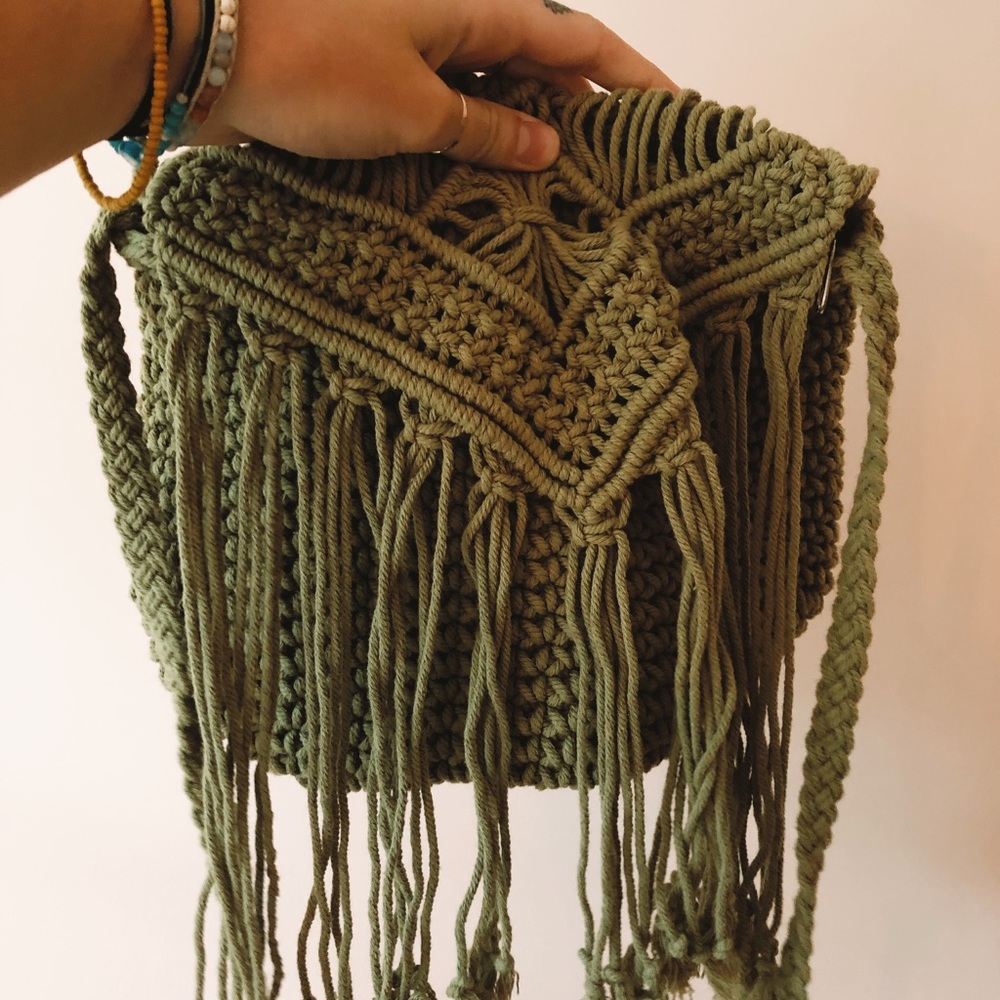 macrame purse